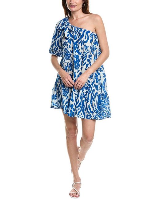 Velvet By Graham & Spencer Blue Gretchen Mini Dress