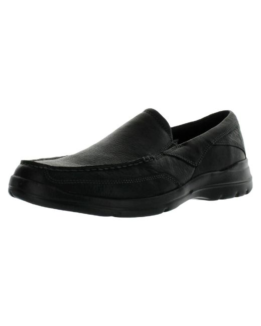Rockport City Play Two Leather Slip-on Loafers in Black for Men | Lyst