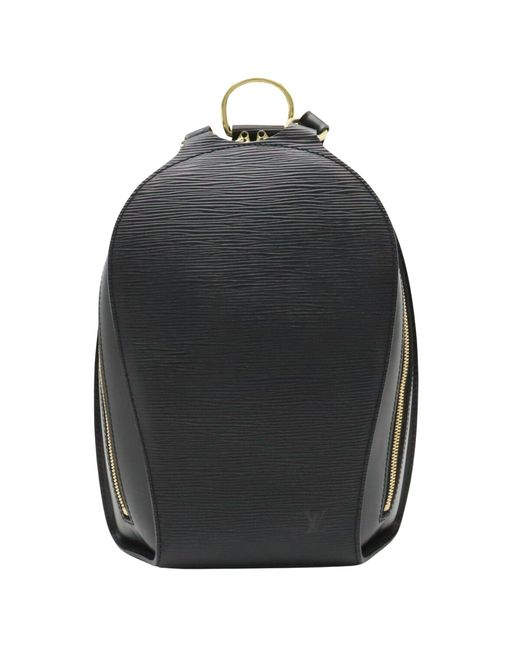 Louis Vuitton Black Mabillon Leather Backpack Bag (pre-owned)
