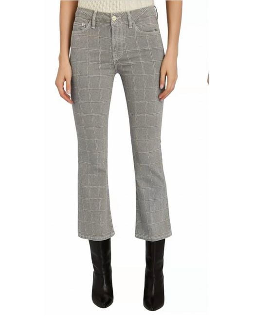 FRAME Gray Le Cropped Mini Boot Pants