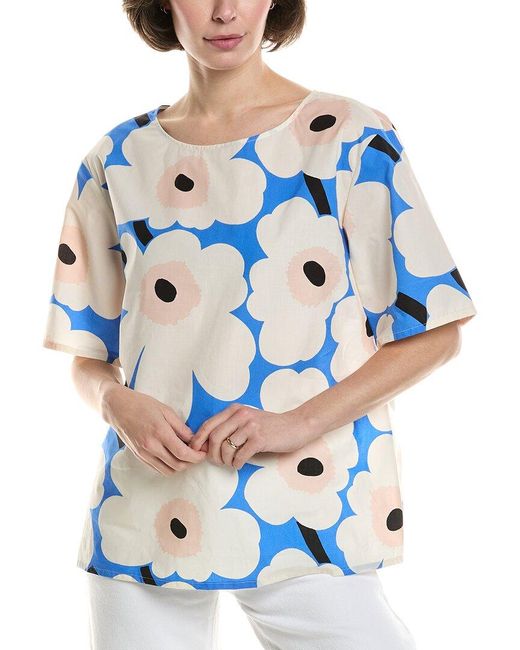 Marimekko Blue Blouse