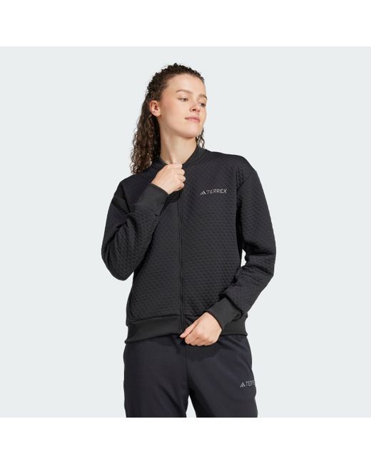 adidas Women's Black Terrex Xploric Sweater Jacket