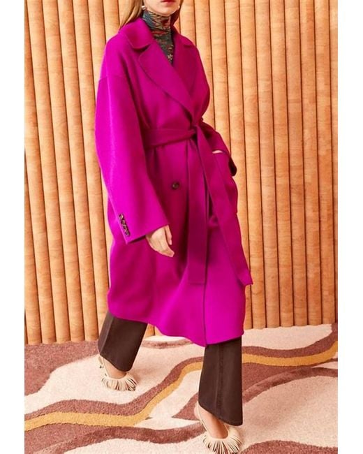 Ulla Johnson Pink Brigitte Coat