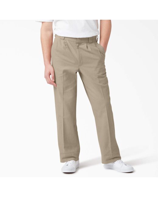 Dickies Gray Chatom Pleated Pants for men
