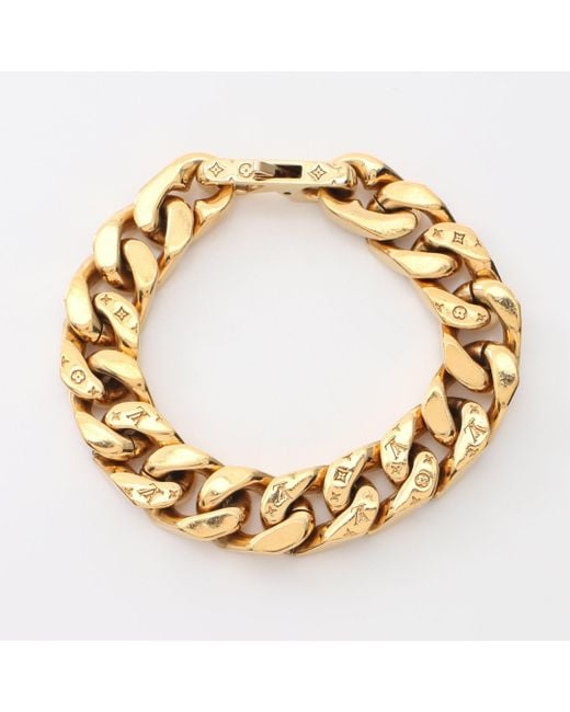 Louis Vuitton Metallic Brasserie Chain Links Bracelet Gp