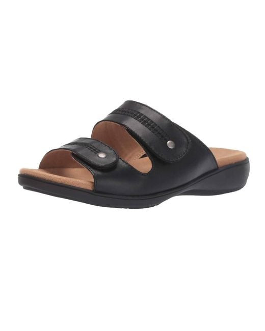Trotters Black Vale Sandal