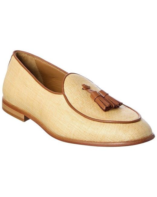 J.McLaughlin Natural Oskar Leather Loafer for men