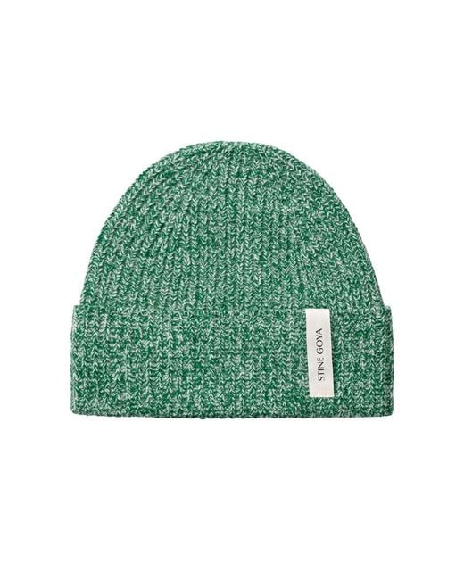 Stine Goya Green Wool Beanie