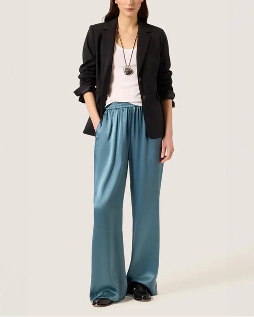 Argent Blue Pull-Up Pant