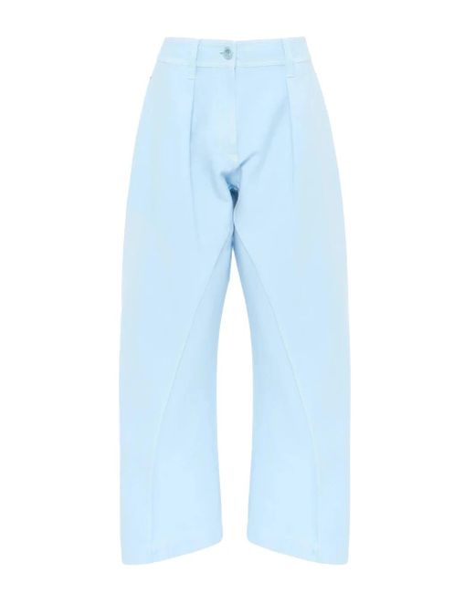 J.W. Anderson Blue Twisted Seam Trousers