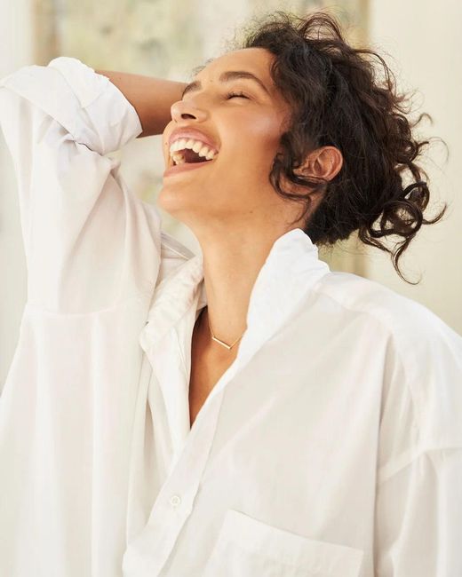 Frank & Eileen White Mackenzie Button Up Shirt