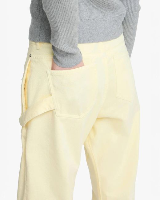 J.W. Anderson Yellow Twisted Workwear Trousers