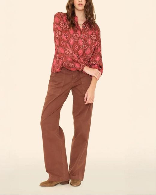 Xirena Brown Java Florian Twill Pant