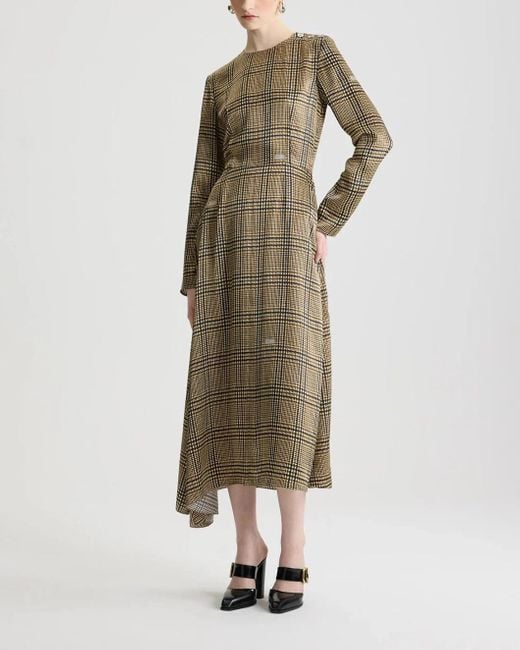 Patou Natural Asymmetrical Midi Dress