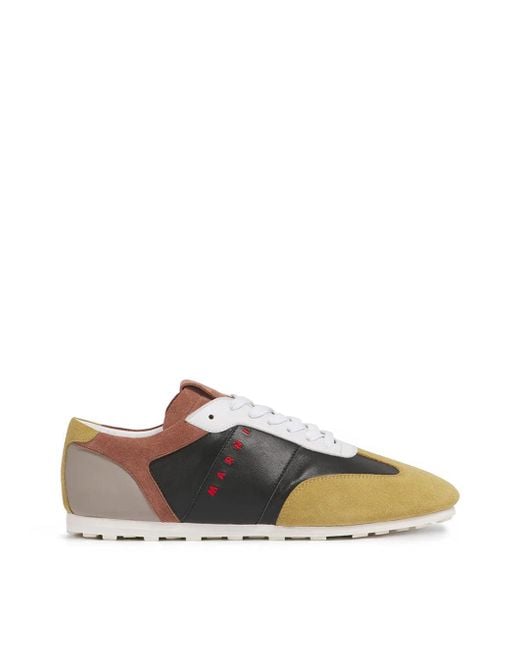 Marni Black Nylon Colorblocked Sneaker