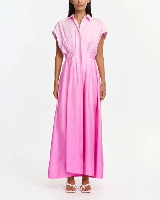 Acler Pink Java Maxi Dress