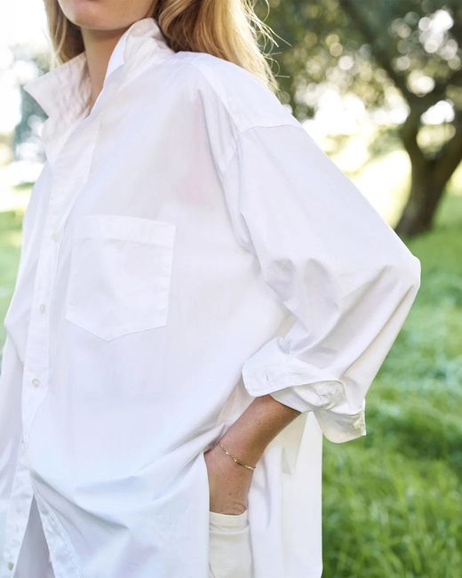 Frank & Eileen White Mackenzie Button Up Shirt