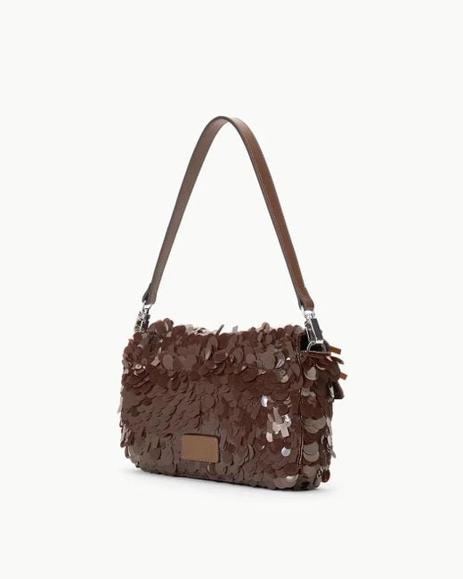 Staud Brown Timmy Shoulder Bag Cacao