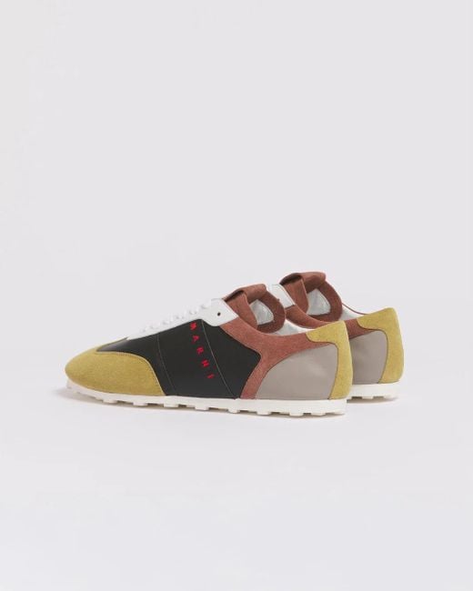 Marni Black Nylon Colorblocked Sneaker