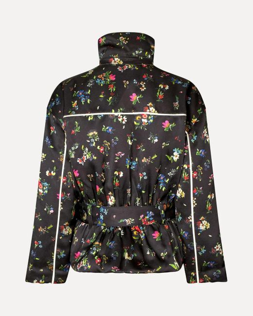 Stine Goya Black Cinched Aviator Bomber Jacket