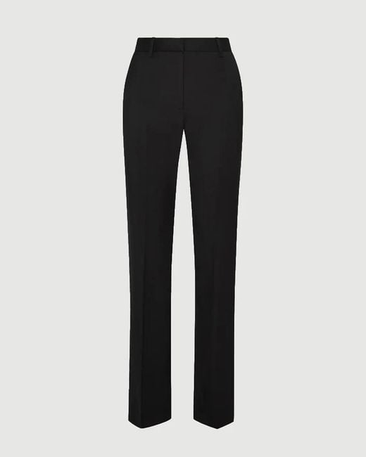 Argent Black Straight Leg Trouser