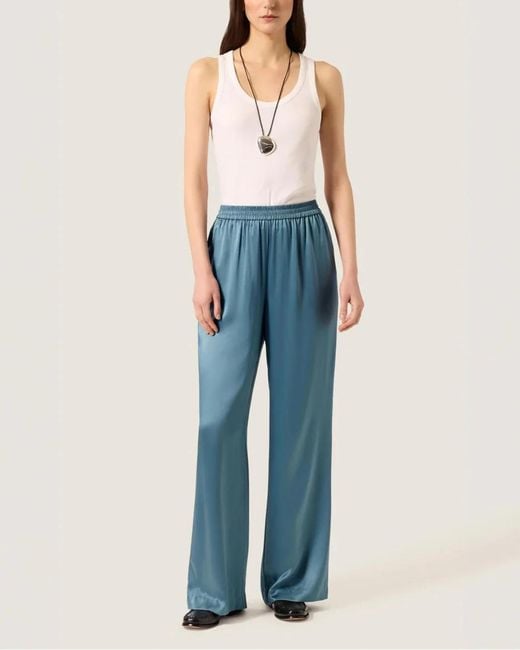 Argent Blue Pull-Up Pant
