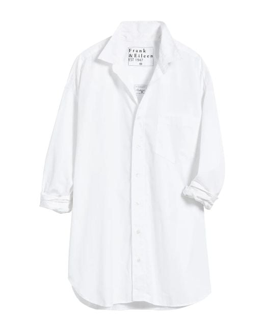 Frank & Eileen White Mackenzie Button Up Shirt