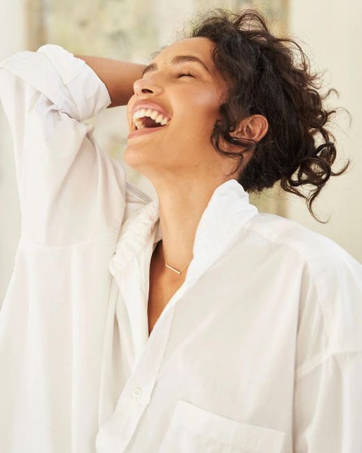 Frank & Eileen White Mackenzie Button Up Shirt