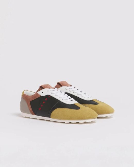 Marni Black Nylon Colorblocked Sneaker