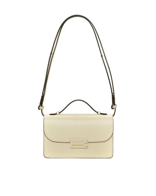 Victoria Beckham White Tonal Mini Dorian Bag