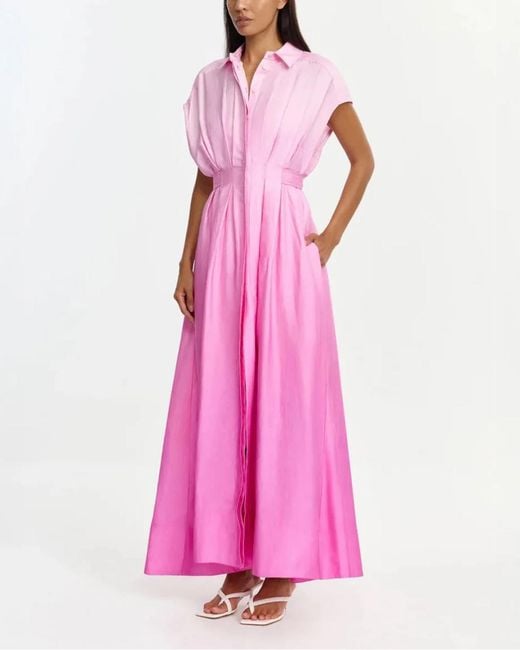 Acler Pink Java Maxi Dress