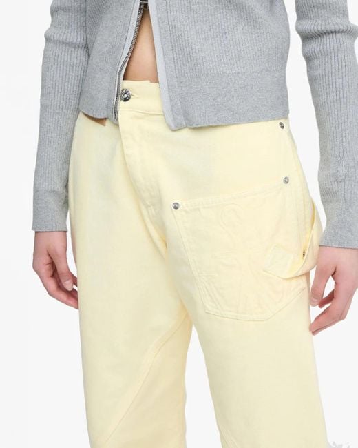 J.W. Anderson Yellow Twisted Workwear Trousers