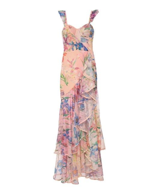 PATBO Iris Lace Bustier Maxi in Pink Ombre (Pink) - Save 17% | Lyst