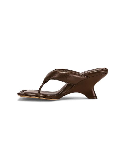Gia Borghini Gia 6 Puffy Leather Thong Sandal | Lyst UK