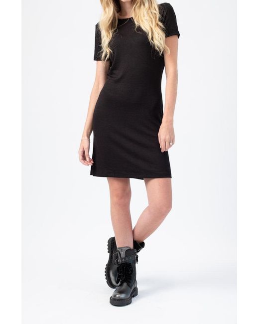Rag \u0026 Bone Ribbed Wrap Dress in Black 