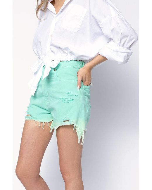 Denimist Nic Mid Rise Cut Off Shorts | Lyst