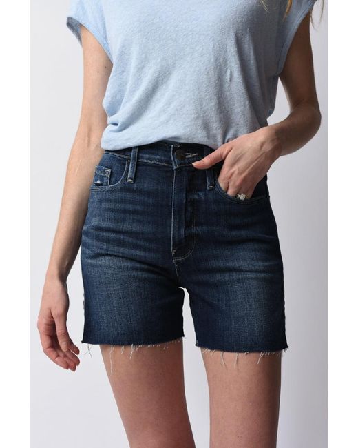 Cotton Le Tour Short Raw Edge Azuz 