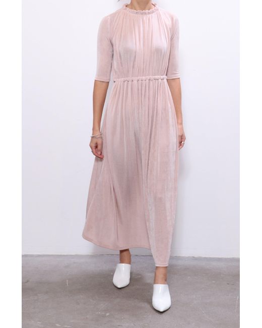 Rachel Comey Synthetic Gusta Dress In Oyster In Pink Lyst