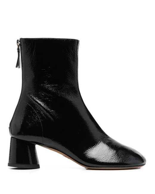 black block heel ankle boots uk