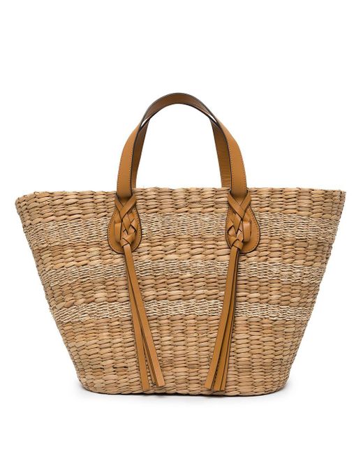 Ulla Johnson Surfside Carryall Woven Tote in Brown | Lyst