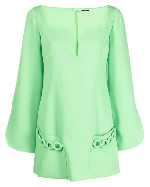 Alexis Azize Chain Detail Mini Dress in Green | Lyst