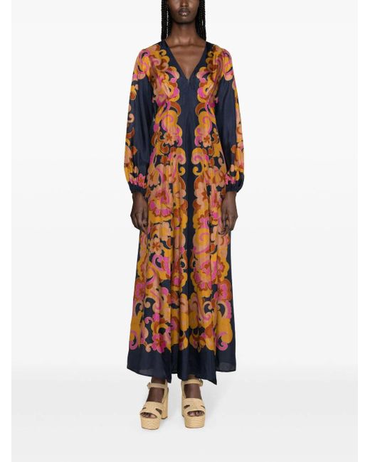 Zimmermann Acadian Long Sleeve Maxi Dress | Lyst