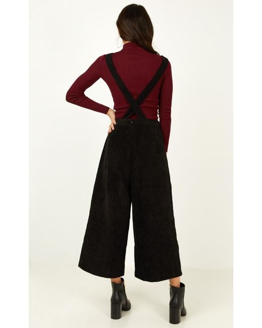 showpo black jumpsuit