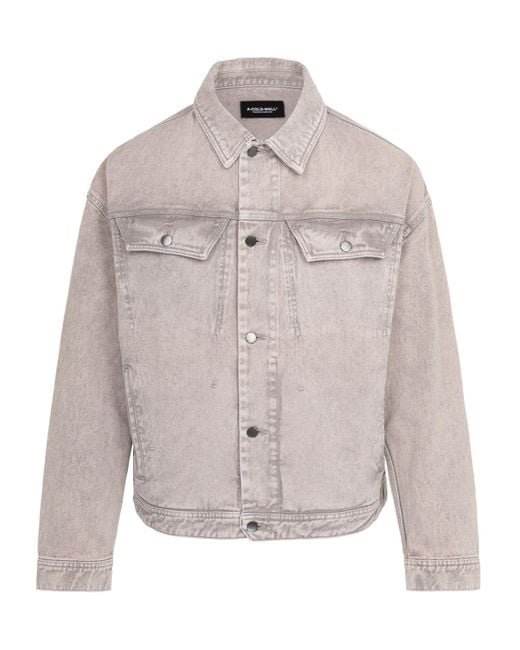 A_COLD_WALL* Overdye Denim Jacket - Light Grey in Gray for Men | Lyst