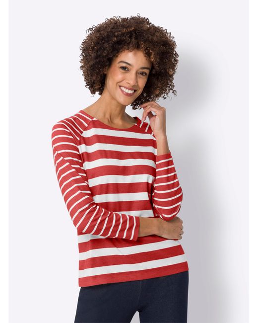 Sieh an! Red Langarmshirt