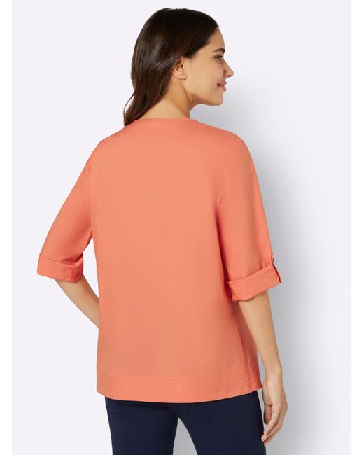 Sieh an! Bluse in Orange | Lyst DE