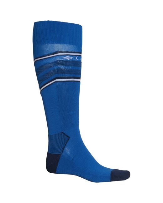 Columbia Synthetic Thermolite(r) Ski Socks in Blue Indigo (Blue) Lyst