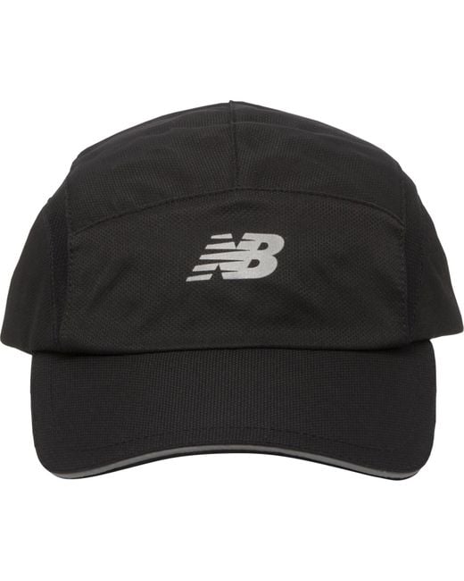New Balance 5-panel High- Performance Hat in Black for Men | Lyst