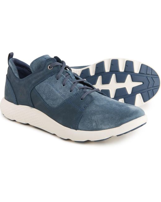 Timberland Leather Flyroam Oxford Sneakers in Navy Suede (Blue) for Men -  Lyst
