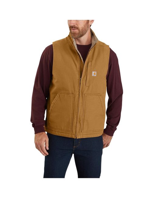 Carhartt Canvas 104277 Loose Fit Washed Duck Sherpalined Mock Neck